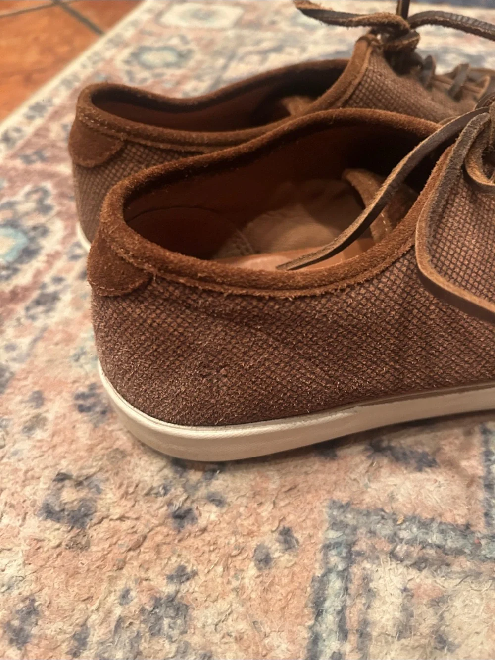 Frye Brown Men's Canvas Low-Top Sneakers